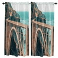 thumbnail image 1 of New York City Bridge Building Curtain For Living Room Kids Bedroom Kitchen Window Curtains Home Essentials Interior Drapes, 1 of 6