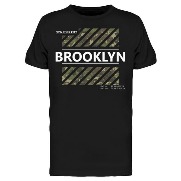 New York City: Brooklyn Design T-Shirt Men -Image by Shutterstock, Male Medium