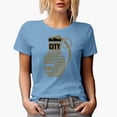 thumbnail image 1 of New York City Brooklyn Typography, Baby Blue T-Shirt, Small, 1 of 5