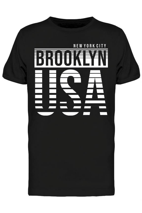 New York City Brooklyn Usa T-Shirt Men -Image by Shutterstock, Male Large