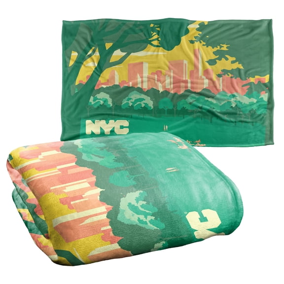 New York City Central Park Skyline Silky Touch Super Soft Throw Blanket 36" x 58"