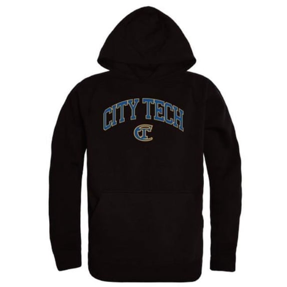 New York City College of Technology Yellow Jackets Campus Hoodie, Black - Medium