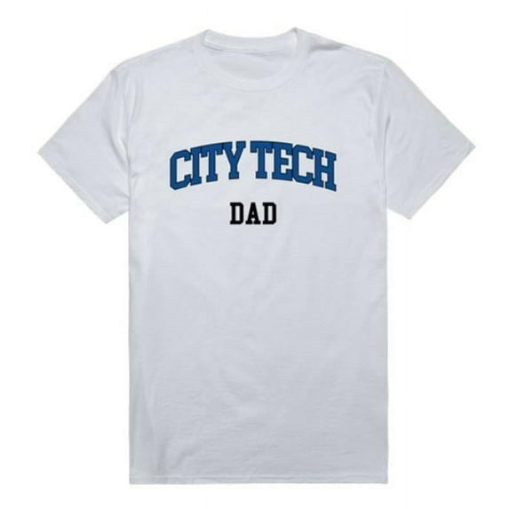 New York City College of Technology Yellow Jackets Dad T-Shirt, White - 2XL