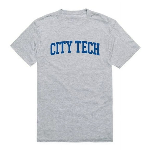 New York City College of Technology Yellow Jackets Game Day T-Shirt, Heather Grey - Small