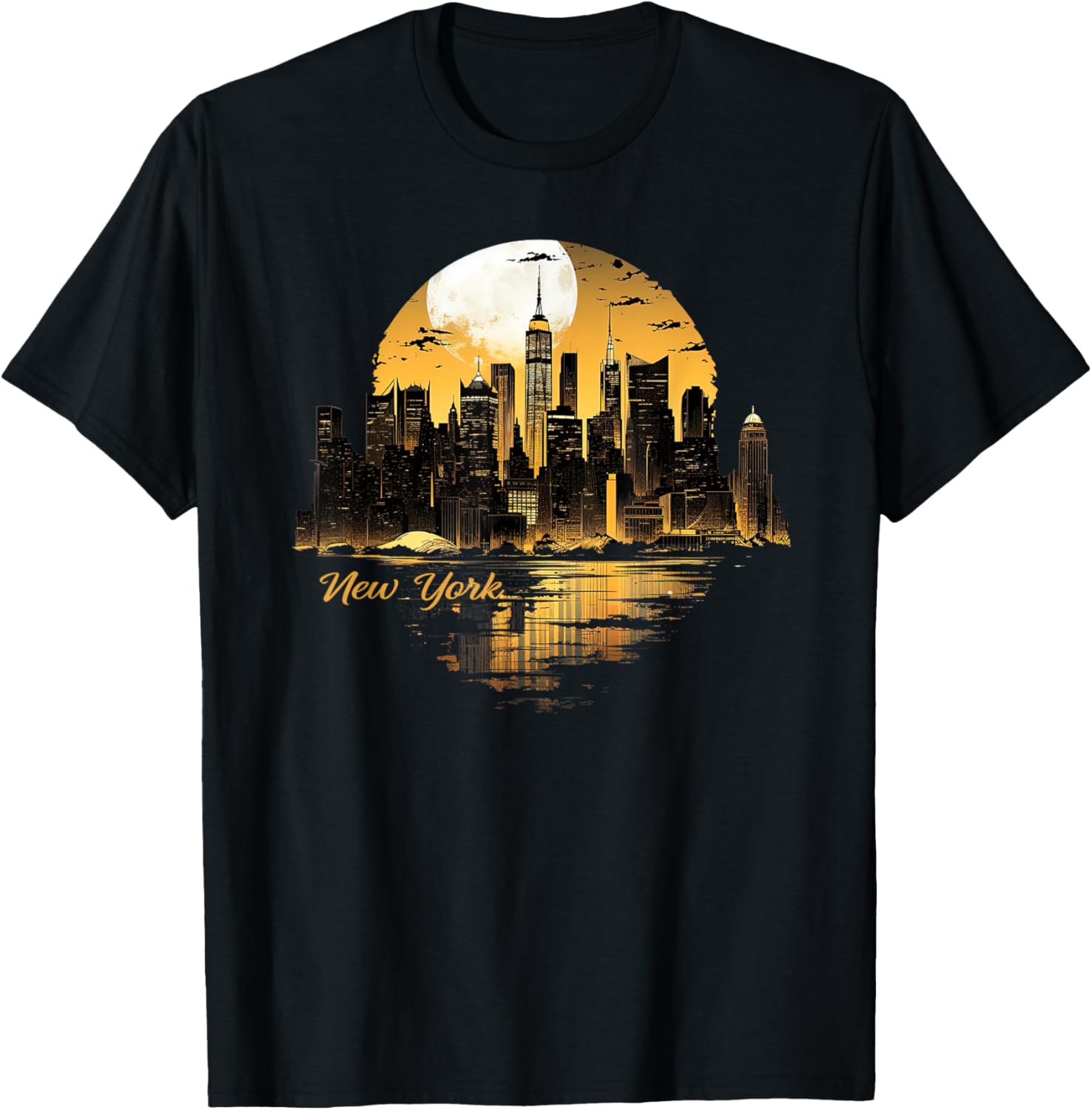 New York City Downtown Skyline Statue of Liberty NYC TShirt