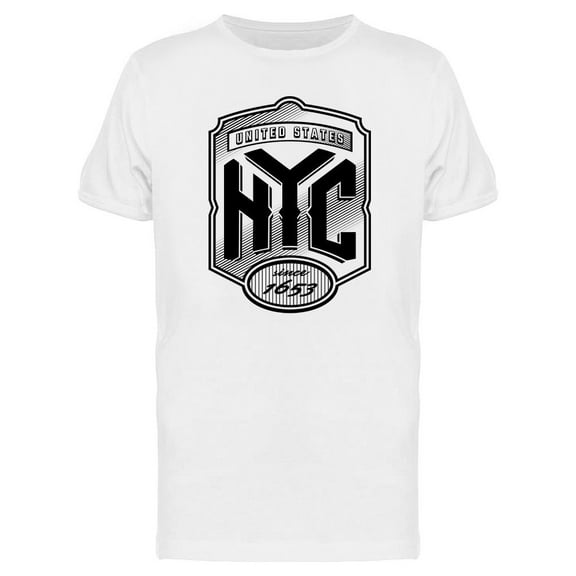 New York City Emblem  T-Shirt Men -Image by Shutterstock, Male 3X-Large