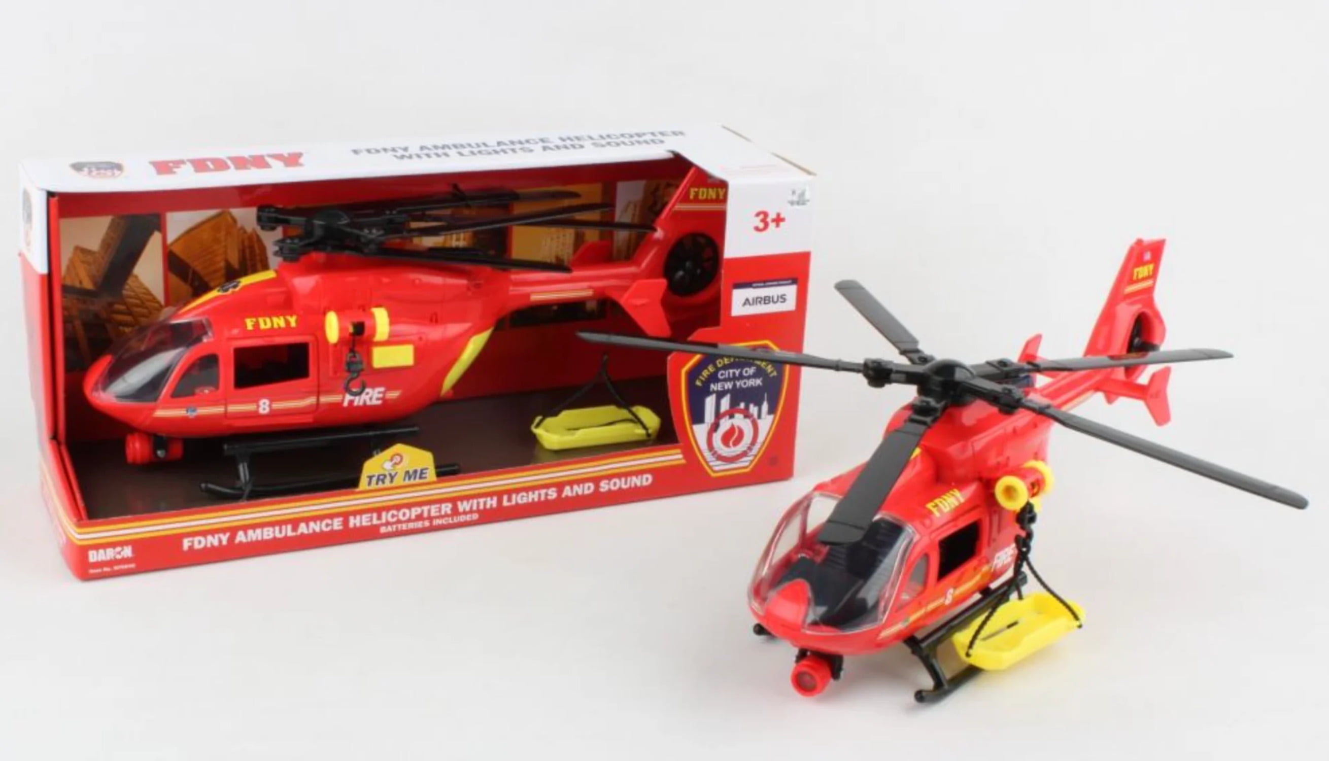 New York City FDNY Ambulance Helicopter with Lights & Sound