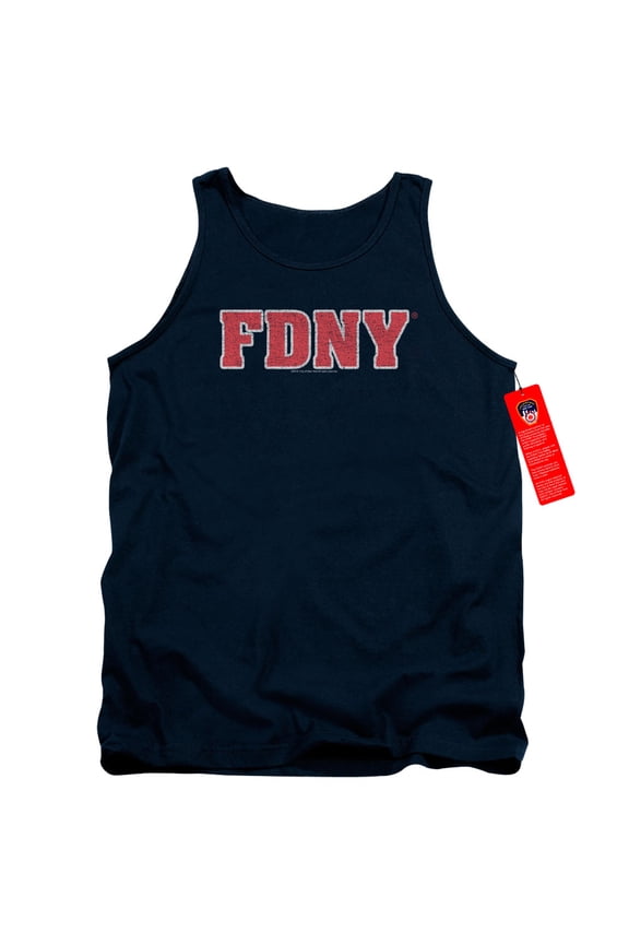 New York City Fdny Adult Tank Top Navy