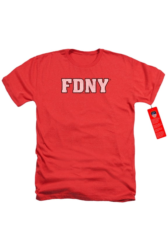 New York City - Fdny - Heather Short Sleeve Shirt - XXX-Large