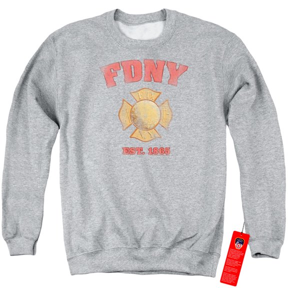 New York City - Fdny Vintage Badge - Crewneck Sweatshirt - XXX-Large