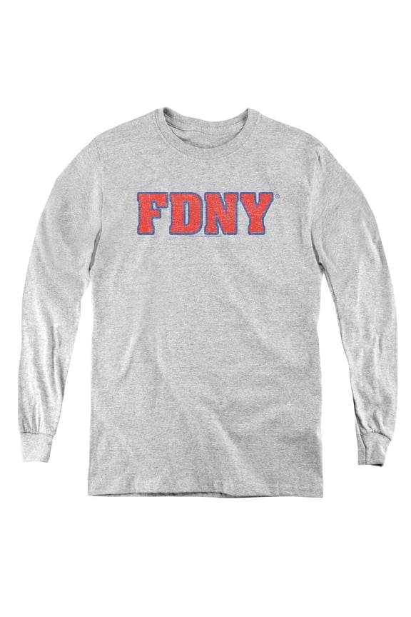 New York City - Fdny - Youth Long Sleeve Shirt - Medium