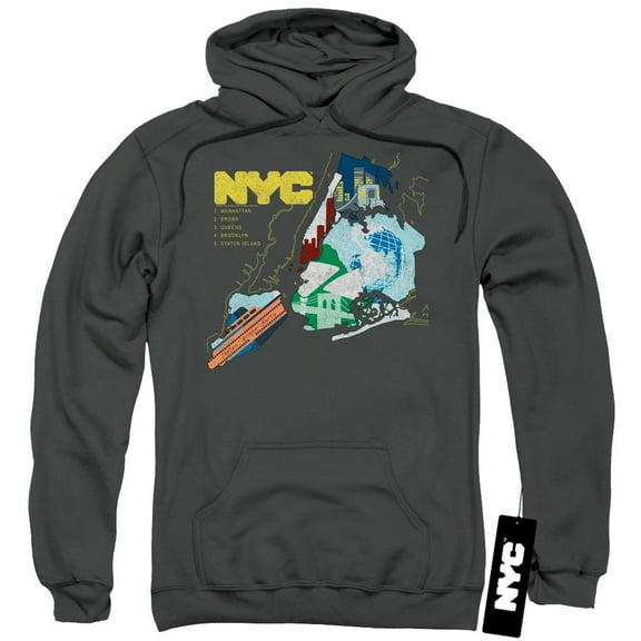 New York City - Five Boroughs - Pull-Over Hoodie - X-Large