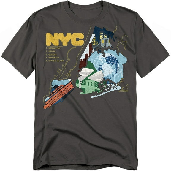 New York City T-Shirt Five Boroughs Unisex Graphic Tee For Men & Women