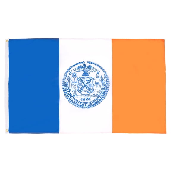 AZ Flag New York City Flag 2x3 ft 100D Polyester 2 Grommets 90x60 cm
