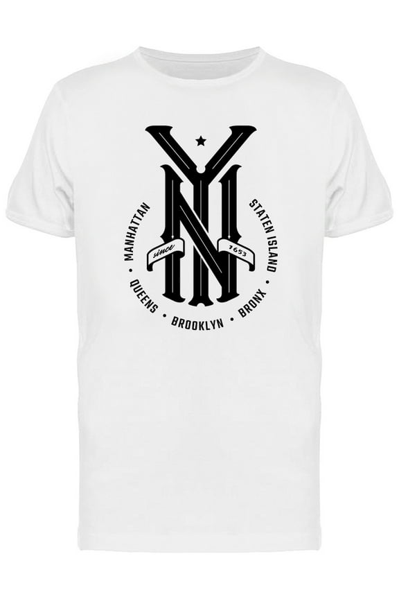New York City Graphic Logo T-Shirt Men -Image by Shutterstock, Male 3X-Large