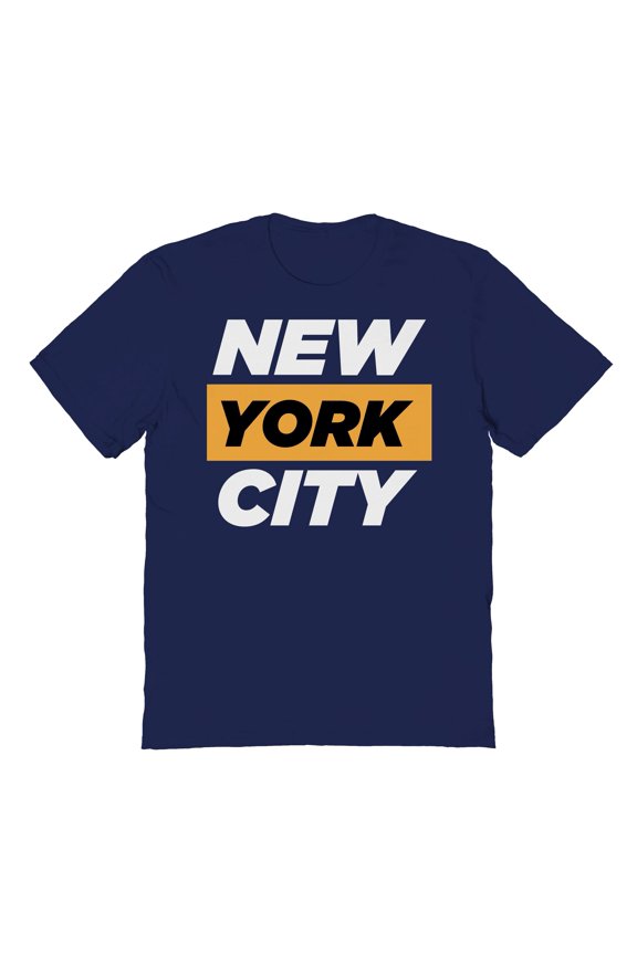 New York City Graphic Navy Men's Cotton T-Shirt