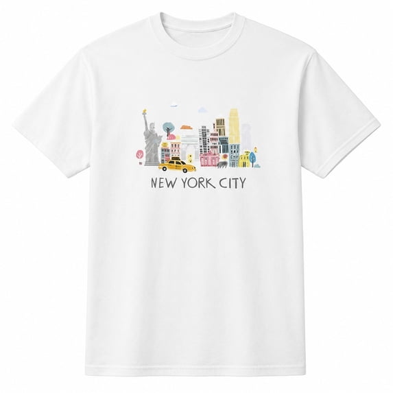 New York City Graphic T-Shirt, Unisex Classic Fit Cotton Tee