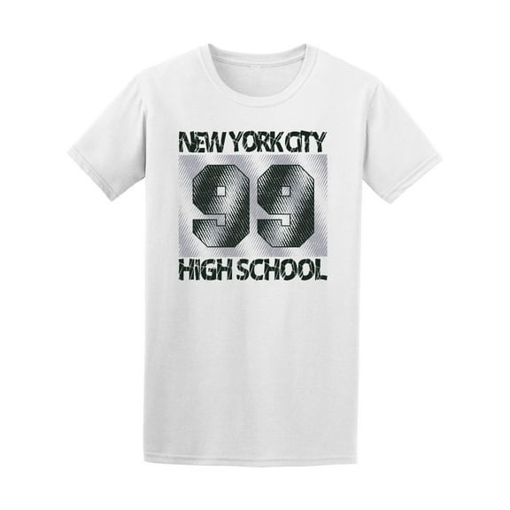New York City High School 99 T-Shirt Men -Image by Shutterstock, Male XX-Large
