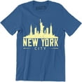 thumbnail image 1 of New York City Home State USA Statue Of Liberty Manhattan Men's T-Shirt, 1 of 4