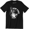 thumbnail image 1 of New York City Home State USA Statue Of Liberty Manhattan Men's Tee Shirt, 1 of 4