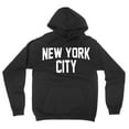 thumbnail image 1 of New York City Hoodie Men's Shirt Gray & Black Screen-Printed Sweatshirt Black, 4XL, 1 of 2