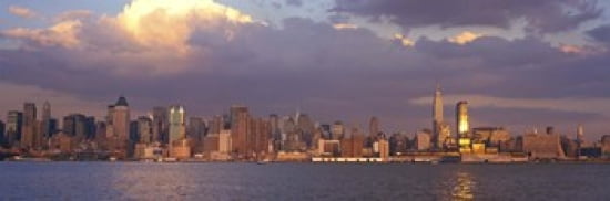 New York City Hudson River NY Canvas Art - Panoramic Images (36 x 12)