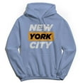 thumbnail image 1 of New York City Humor Graphic Light Blue Men's Crewneck Sweatshirt Hoodie, 1 of 1