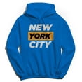 thumbnail image 1 of New York City Humor Graphic Royal Men's Crewneck Sweatshirt Hoodie, 1 of 1
