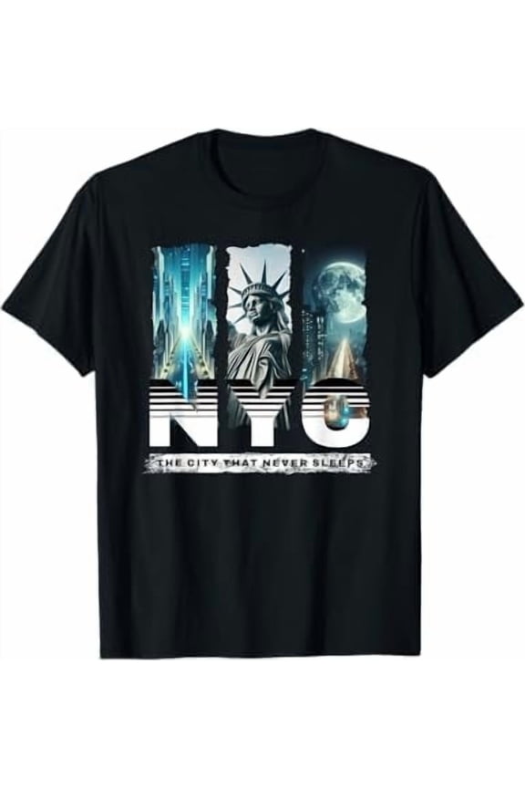 New York City Iconic Skyline T-Shirt Big Apple State NYC Classic Gift Shirt Women Men Graphic Tees