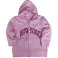 thumbnail image 1 of New York City Infant Baby Zippered Hoodie Sweatshirt Light Pink 18 Months, 1 of 2