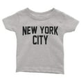 thumbnail image 1 of New York City Infant Tee Screen Printed Soft Cotton Baby T-Shirt Heather Gray, 24m, 1 of 1