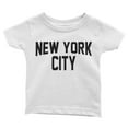 thumbnail image 1 of New York City Infant Tee Screen Printed Soft Cotton Baby T-Shirt White, 12m, 1 of 1