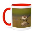 thumbnail image 1 of 3dRose, New York City, Jamaica Bay Refuge, Sandpiper bird - US33 BJA0045 - Jaynes Gallery, 15oz Two-Tone Red Mug, 1 of 7