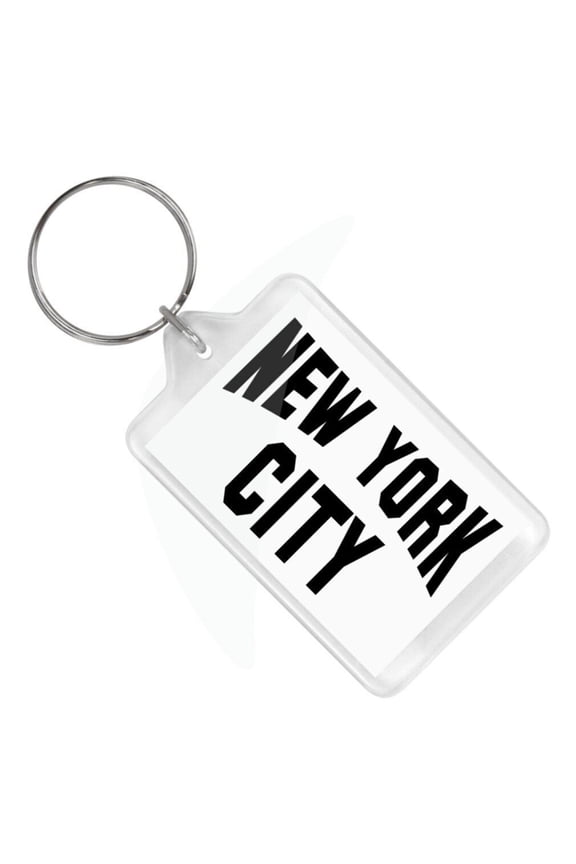 New York City Keychain Lucite John Lennon Style