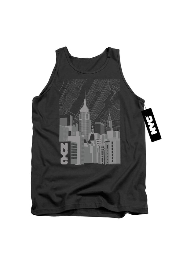 New York City - Manhattan Monochrome - Tank Top - Large