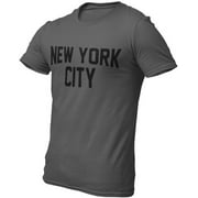 New York City Mens T-Shirt Charcoal-Black, 3XL