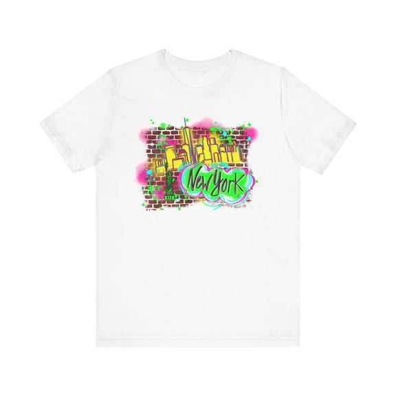 New York City, NY, Airbrush Apparel, Graffiti Design T-shirt, Unisex Tee