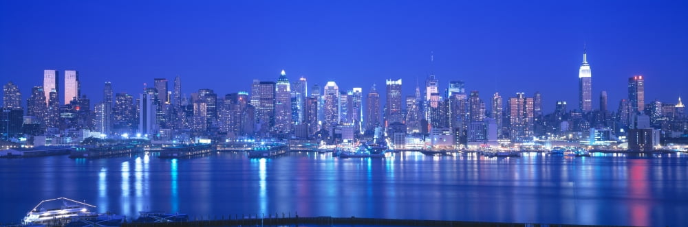 New York City NY Canvas Art - Panoramic Images (36 x 12)