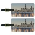 thumbnail image 1 of New York City NY Word Skyline Luggage ID Tags Suitcase Carry-On Cards - Set of 2, 1 of 4