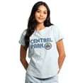 thumbnail image 1 of New York City Nyc Central Park Logo Women's Graphic T-Shirt Rolled Sleeve Tee, 1 of 6