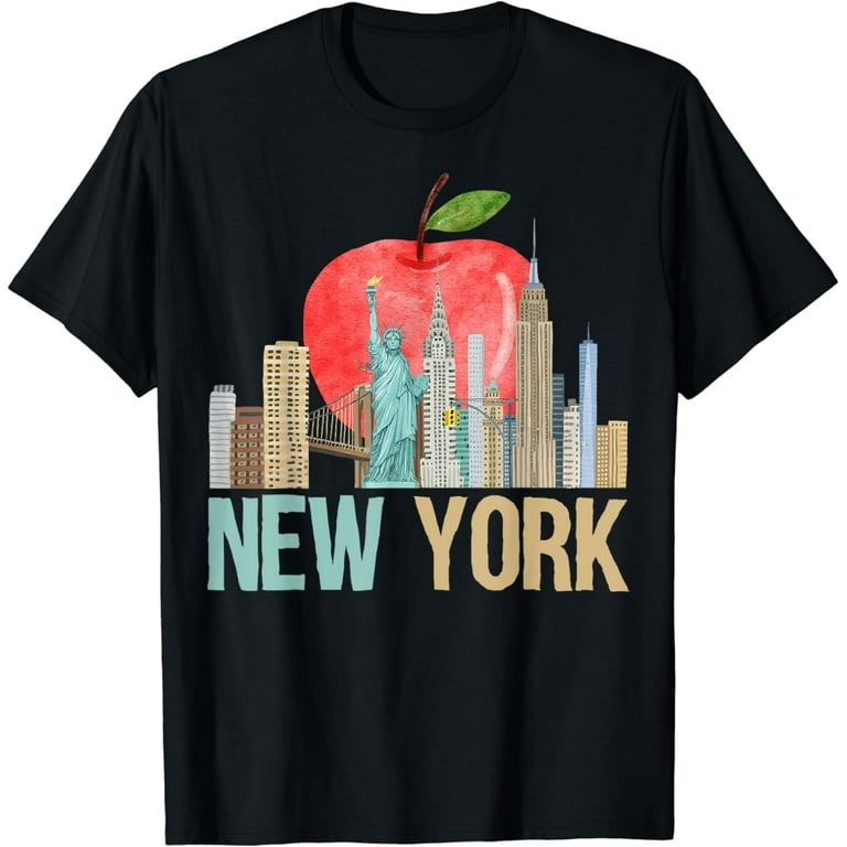 Funny New York Tee Statue Big Apple Ny Nyc T-Shirt Gift Men