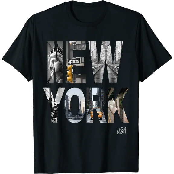 New York City NYC Iconic Skyline Big Apple Souvenir Gifts T-Shirt