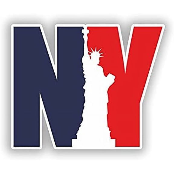 New York City NYC Vinyl Stickers Travel Luggage - Sticker Graphic - Auto, Wall, Laptop, Cell, Truck Sticker for Windows, Cars, Trucks