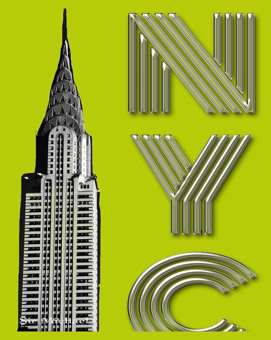 New York City: New York City Chrysler Building $ir Michael designer creative drawing journal, (Paperback)