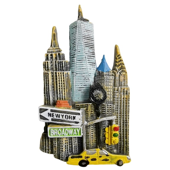 New York City New York State USA 3D Fridge Magnet Souvenir Gift,Resin Handmade Refrigerator Magnet Home Decoration Collection