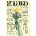thumbnail image 1 of New York City, New York, Statue of Liberty, Torch, Freedom Typography (24x36 Giclee Gallery Art Print, Vivid Textured Wall Decor), 1 of 3