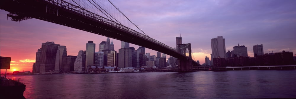 New York City New York United States Canvas Art - Marc Jackson Design Pics (37 x 12)