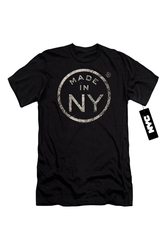 New York City Ny Made Adult 30/1 T-Shirt Black