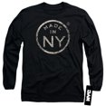 thumbnail image 1 of New York City Ny Made Long Sleeve Adult 18/1 T-Shirt Black, 1 of 1