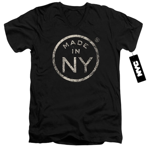 New York City - Ny Made - Slim Fit V Neck Shirt - X-Large